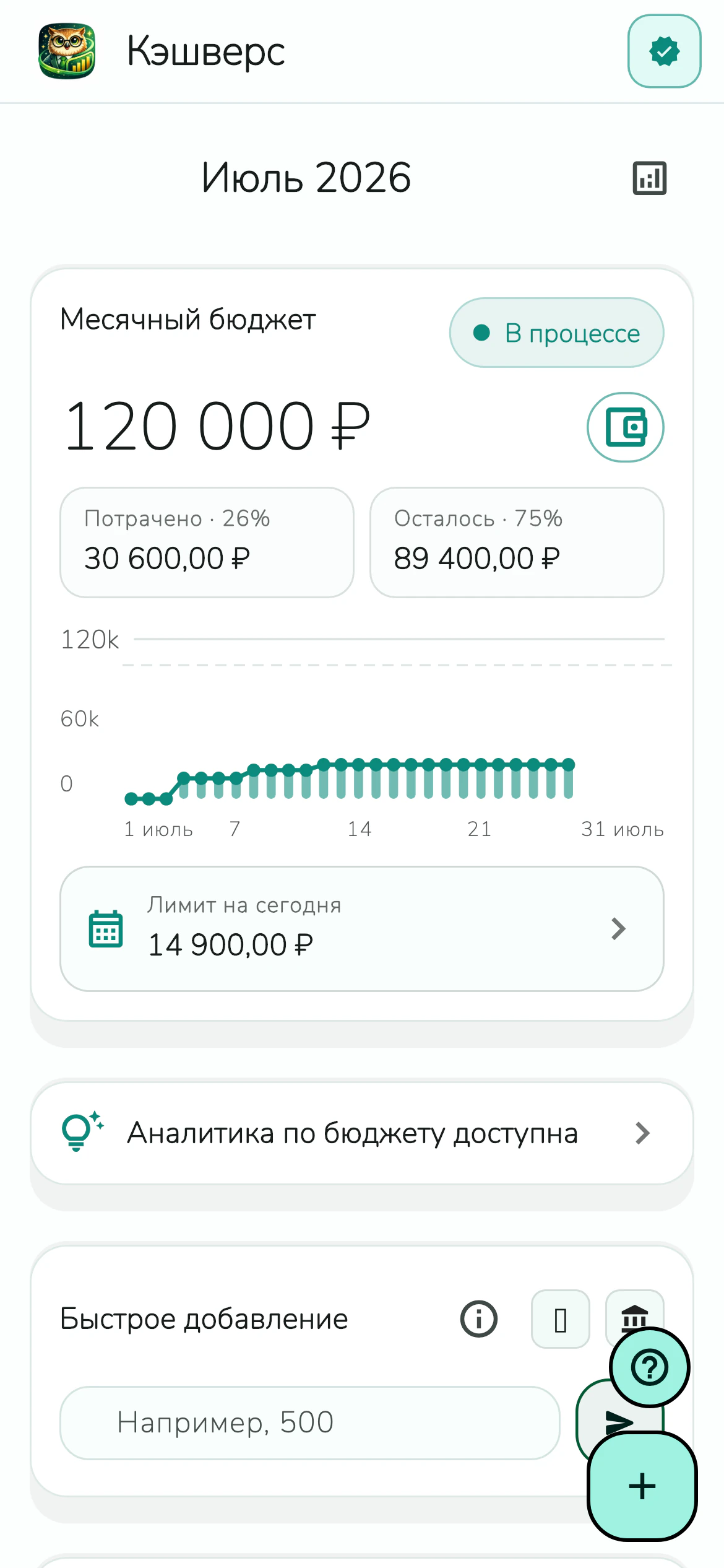 Контролировать лимиты